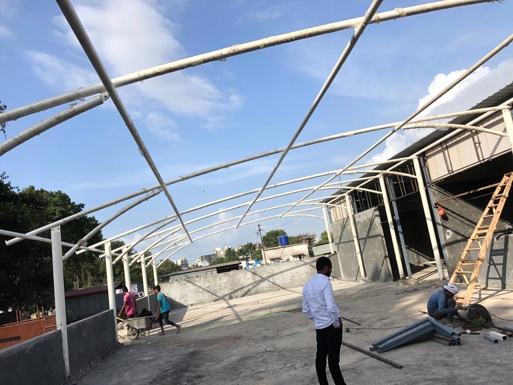 Hotel Half Round Tensile Structure